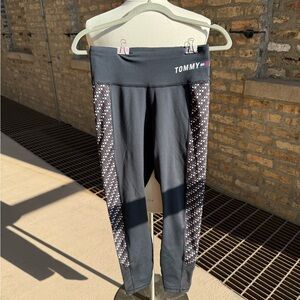 Tommy Hilfiger Black Leggings with Colorful Side Accents